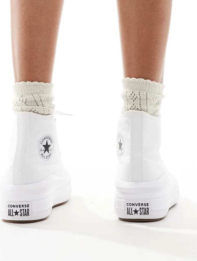 Converse Chuck Taylor All Star Move Hi sneakers in white - Image 3