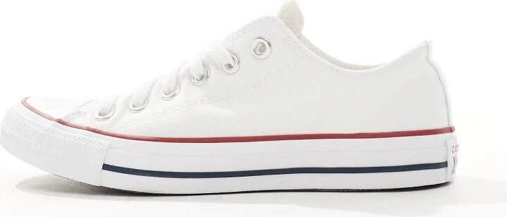Converse Chuck Taylor All Star Ox canvas sneakers in white - Image 2