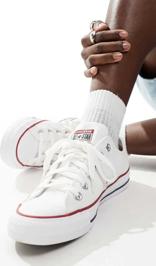 Converse Chuck Taylor All Star Ox canvas sneakers in white