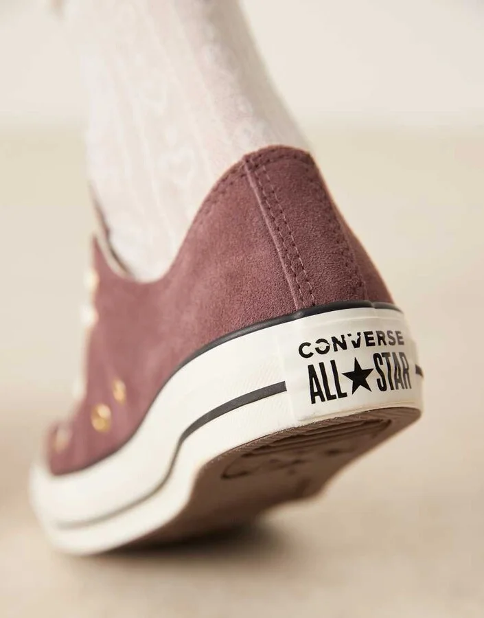 Converse Chuck Taylor All Star Ox suede sneakers in brown - Image 3