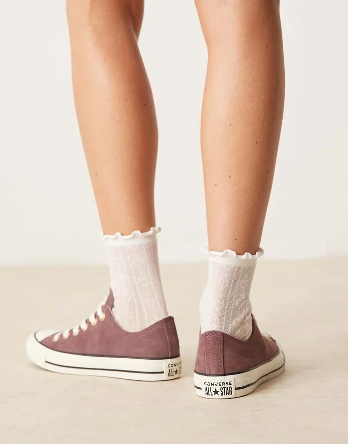 Converse Chuck Taylor All Star Ox suede sneakers in brown - Image 4