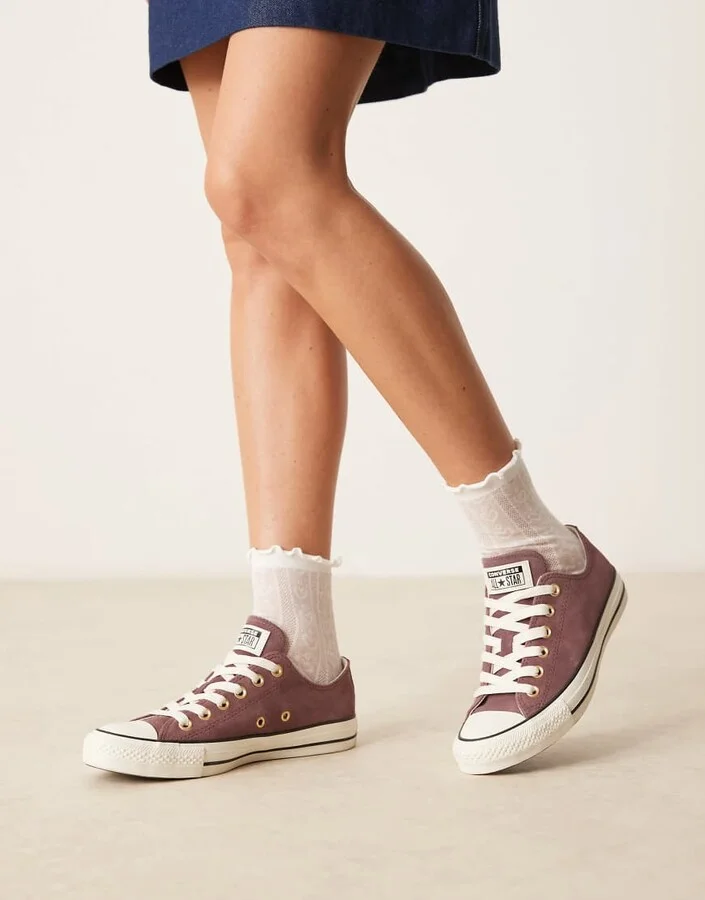 Converse Chuck Taylor All Star Ox suede sneakers in brown