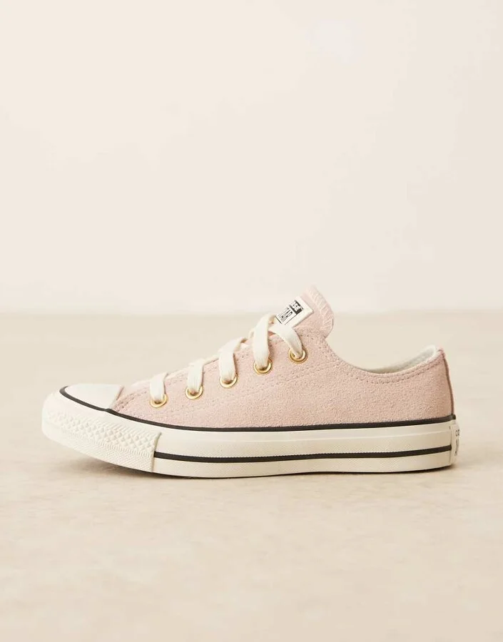 Converse Chuck Taylor All Star Ox Suede sneakers in light pink - Image 2