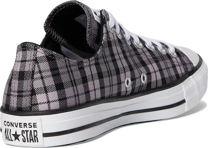 Converse Chuck Taylor All Star Plaid Shoes Black/Altitude Lilac/White : Men's 7.5 - Women's 9.5 Medium, Canvas - Image 4