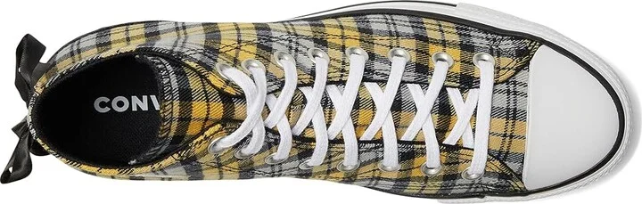 Converse Chuck Taylor All Star Plaid Shoes Black/Yellow/White : Men's 11.5 - Women's 13.5 Medium, Canvas - Image 2