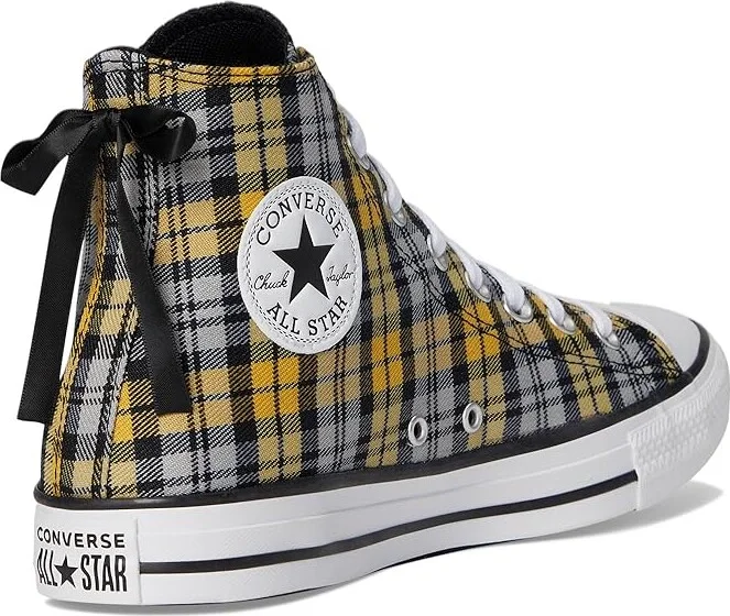 Converse Chuck Taylor All Star Plaid Shoes Black/Yellow/White : Men's 11.5 - Women's 13.5 Medium, Canvas - Image 4
