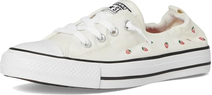 Converse Chuck Taylor All Star Shoreline Slip-On Sneaker Women's Slip on Shoes Egret/Soft Red/Green : 7.5 M, Canvas - Image 5