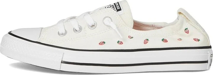 Converse Chuck Taylor All Star Shoreline Slip-On Sneaker Women's Slip on Shoes Egret/Soft Red/Green : 7.5 M, Canvas - Image 6