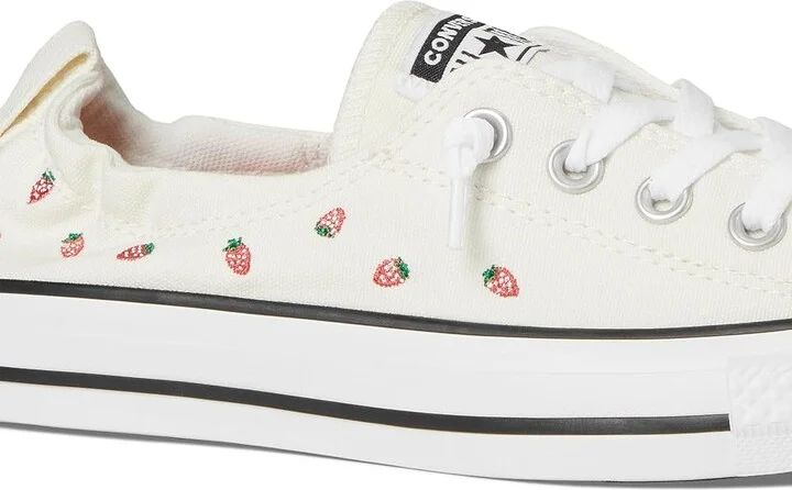 Converse Chuck Taylor All Star Shoreline Slip-On Sneaker Women's Slip on Shoes Egret/Soft Red/Green : 7.5 M, Canvas - Image 7