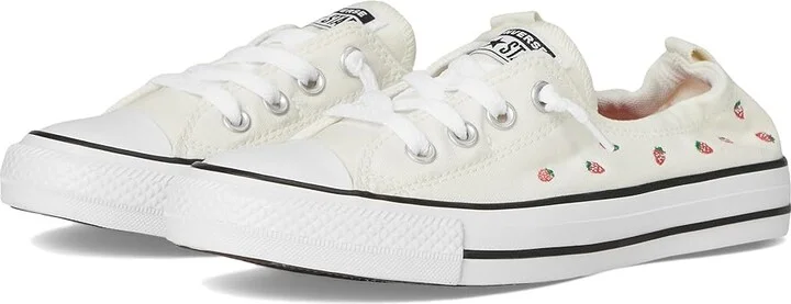 Converse Chuck Taylor All Star Shoreline Slip-On Sneaker Women's Slip on Shoes Egret/Soft Red/Green : 7.5 M, Canvas