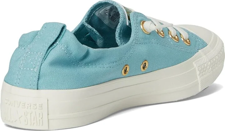Converse Chuck Taylor All Star Shoreline Slip-On Sneaker Women's Slip on Shoes Vernal Pool/Egret/Gold : 6.5 M, Canvas - Image 4