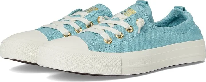 Converse Chuck Taylor All Star Shoreline Slip-On Sneaker Women's Slip on Shoes Vernal Pool/Egret/Gold : 6.5 M, Canvas