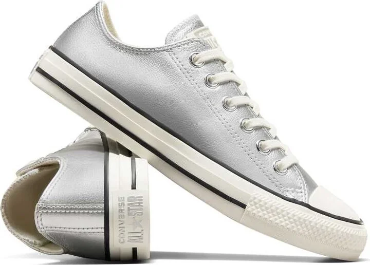 Converse Chuck Taylor All Star sneakers in silver - Image 2