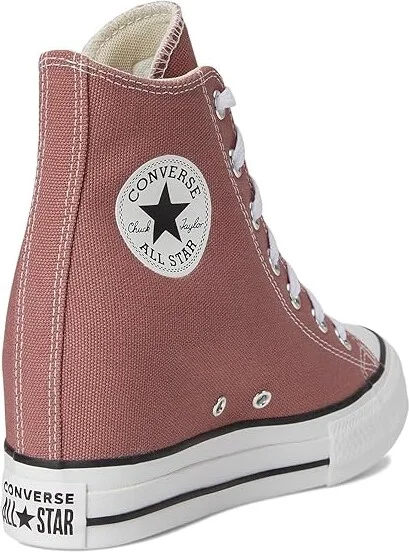 Converse Chuck Taylor All Star Wedge Sneaker Women's Cold Weather Boots Light Saddle/White/Black : 7 Medium, Canvas - Image 4