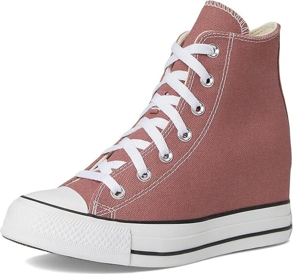 Converse Chuck Taylor All Star Wedge Sneaker Women's Cold Weather Boots Light Saddle/White/Black : 7 Medium, Canvas - Image 5