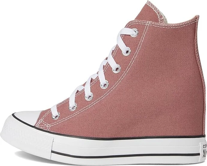 Converse Chuck Taylor All Star Wedge Sneaker Women's Cold Weather Boots Light Saddle/White/Black : 7 Medium, Canvas - Image 6