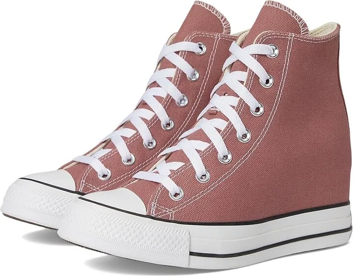 Converse Chuck Taylor All Star Wedge Sneaker Women's Cold Weather Boots Light Saddle/White/Black : 7 Medium, Canvas