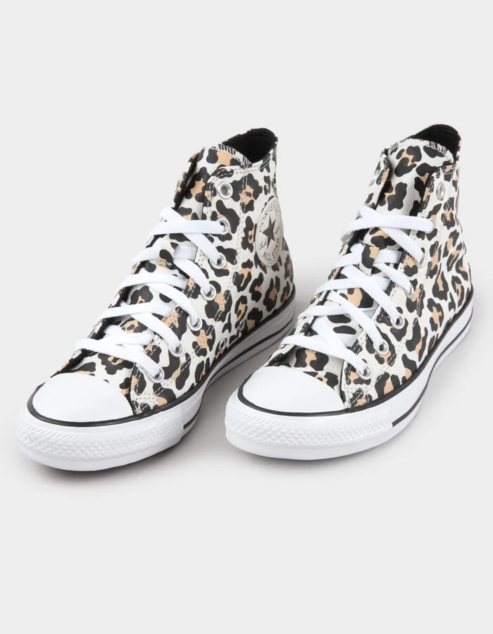 CONVERSE Chuck Taylor All Star Womens Leopard Print Shoes - Image 2