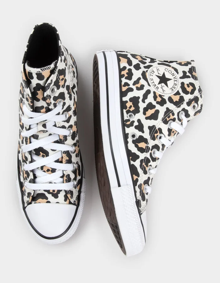CONVERSE Chuck Taylor All Star Womens Leopard Print Shoes - Image 5