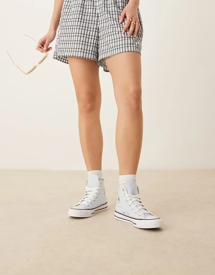 Converse Chuck Taylor HI All Star sneaker in light blue