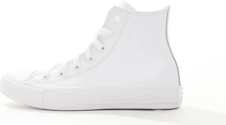 Converse Chuck Taylor hi sneakers in triple white - Image 2