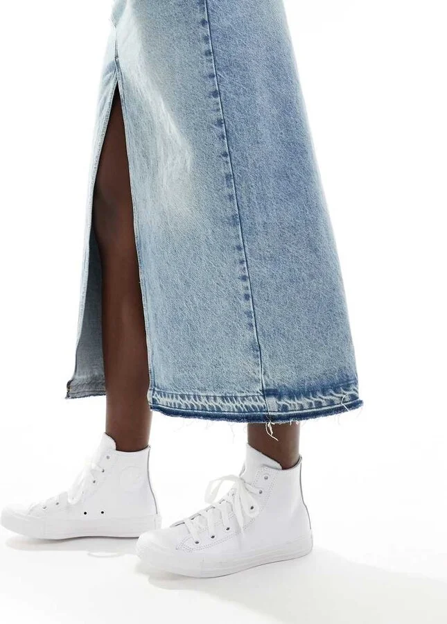 Converse Chuck Taylor hi sneakers in triple white - Image 4