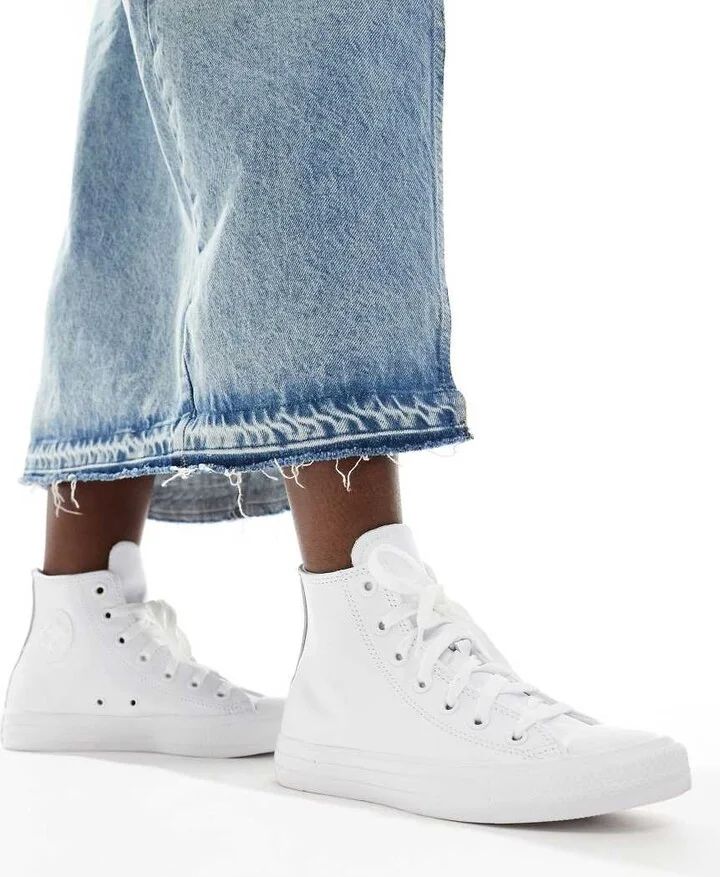 Converse Chuck Taylor hi sneakers in triple white