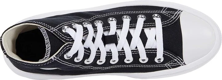 Converse Chuck Taylor(r) All Star(r) Move Platform Hi Women's Shoes Black/Natural Ivory/White : 10 B - Medium, Textile - Image 2