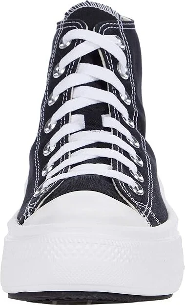 Converse Chuck Taylor(r) All Star(r) Move Platform Hi Women's Shoes Black/Natural Ivory/White : 10 B - Medium, Textile - Image 5