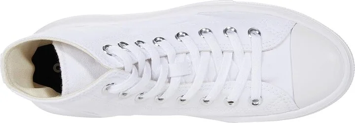 Converse Chuck Taylor(r) All Star(r) Move Platform Hi Women's Shoes White/Natural Ivory/Black : 10 B - Medium, Textile - Image 2