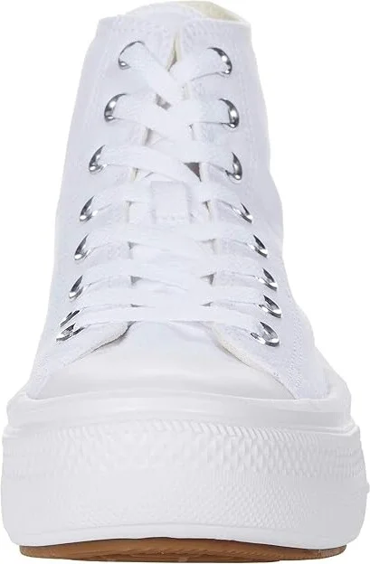 Converse Chuck Taylor(r) All Star(r) Move Platform Hi Women's Shoes White/Natural Ivory/Black : 10 B - Medium, Textile - Image 5
