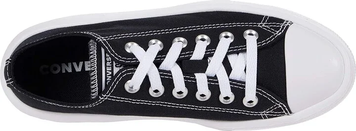 Converse Chuck Taylor(r) All Star(r) Move Platform Ox Women's Shoes Black/White/White : 10 B - Medium, Textile - Image 2