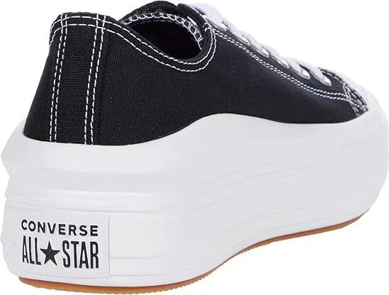 Converse Chuck Taylor(r) All Star(r) Move Platform Ox Women's Shoes Black/White/White : 10 B - Medium, Textile - Image 4