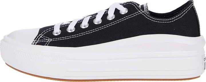 Converse Chuck Taylor(r) All Star(r) Move Platform Ox Women's Shoes Black/White/White : 10 B - Medium, Textile - Image 6