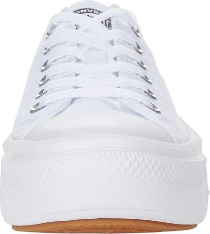 Converse Chuck Taylor(r) All Star(r) Move Platform Ox Women's Shoes White/White/White : 10 B - Medium, Textile - Image 5