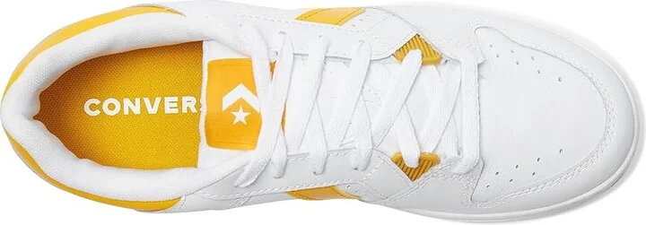 Converse Converse Lifestyle 1998 Shoes White/Yellow/Sunny Angle : Men's 4 - Women's 5.5 Medium, Leather - Image 2