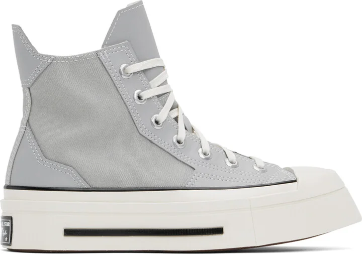 Converse Gray Chuck 70 De Luxe Squared High Top Sneakers