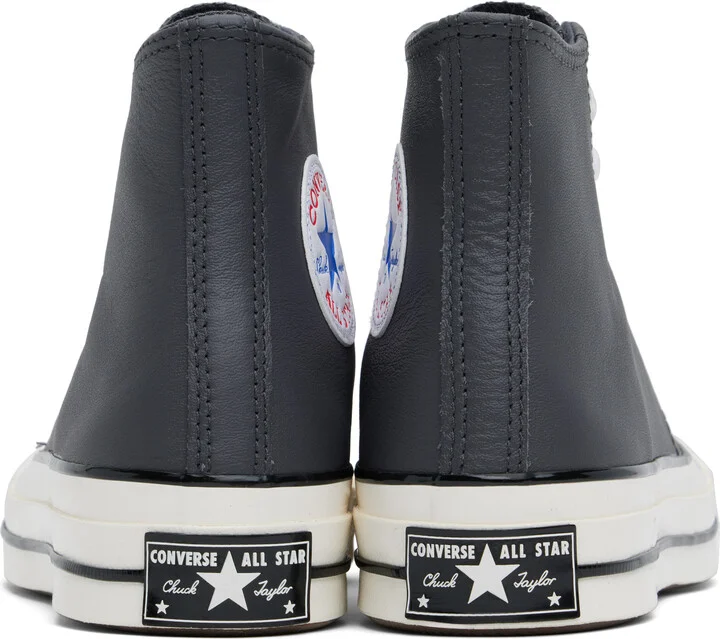 Converse Gray Chuck 70 Heritage Colour Leather High Top Sneakers - Image 2