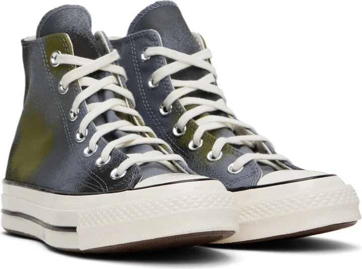 Converse Gray Chuck 70 Hi Sneakers - Image 4