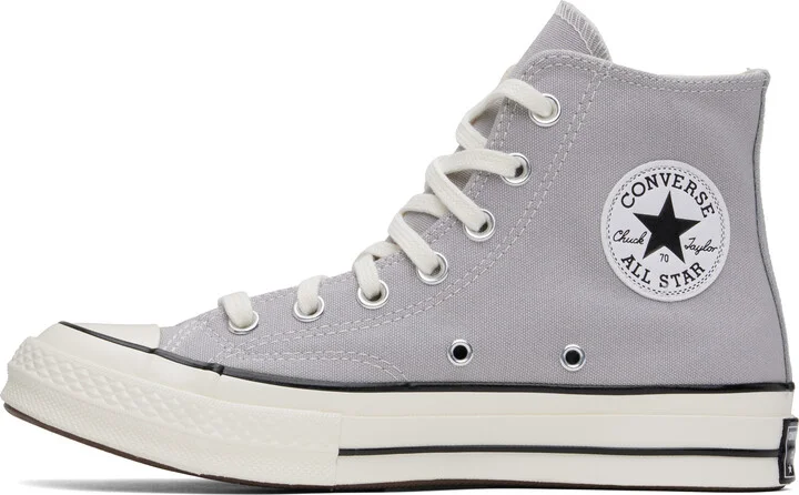 Converse Gray Chuck 70 High Top Sneakers - Image 3