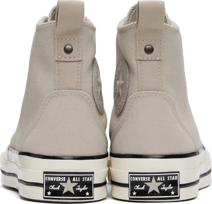 Converse Gray Chuck 70 Jungle Cloth Overlay Sneakers - Image 2