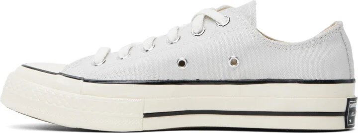 Converse Gray Chuck 70 Low Top Sneakers - Image 3