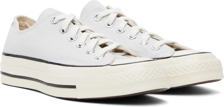 Converse Gray Chuck 70 Low Top Sneakers - Image 4