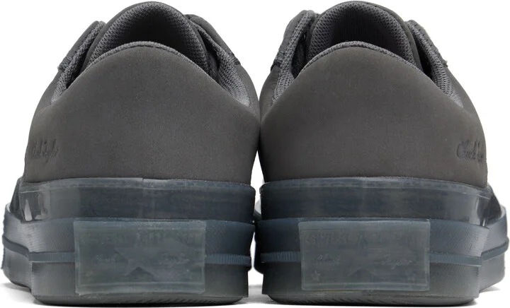 Converse Gray Chuck 70 Marquis Nubuck & Suede Low Top Sneakers - Image 2