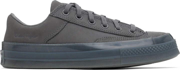 Converse Gray Chuck 70 Marquis Nubuck & Suede Low Top Sneakers