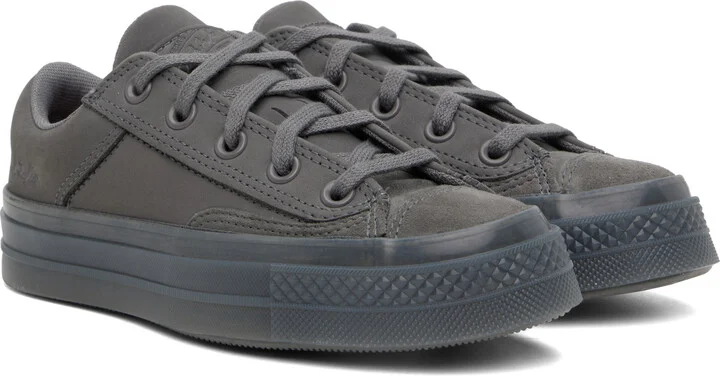 Converse Gray Chuck 70 Marquis Nubuck & Suede Sneakers - Image 4
