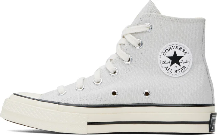 Converse Gray Chuck 70 Vintage Canvas Sneakers - Image 3