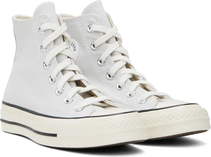 Converse Gray Chuck 70 Vintage Canvas Sneakers - Image 4