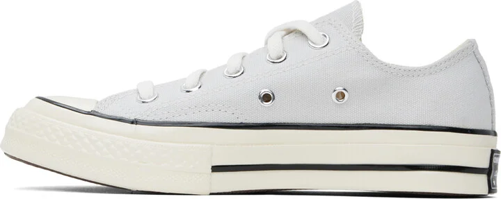 Converse Gray Chuck 70 Vintage Canvas Sneakers - Image 3
