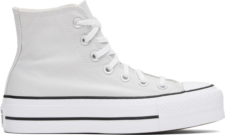Converse Gray Chuck Taylor All Star Lift Platform High Top Sneakers